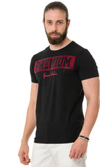 CT732 Herren T-Shirt mit Elegant Brustprint