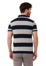 CT741 t-shirt polo w pasy