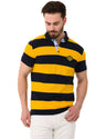 CT741 t-shirt polo w pasy