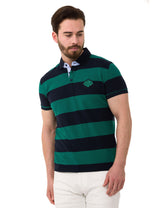 CT741 t-shirt polo w pasy
