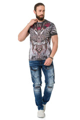 CT746 Herren T-Shirt Wing Cross mit Laserdruck