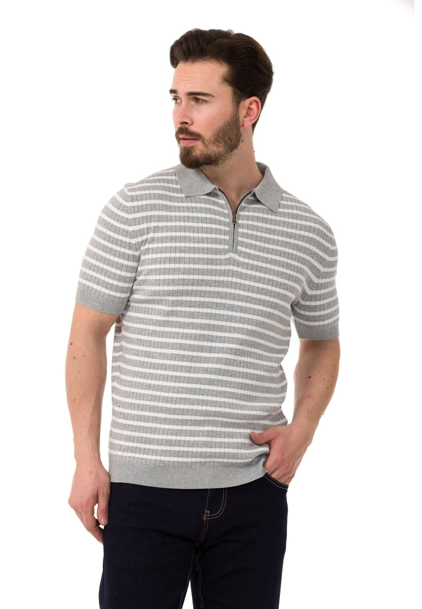 CT751 Polo-shirt voor heren met veelkleurig stripontwerp