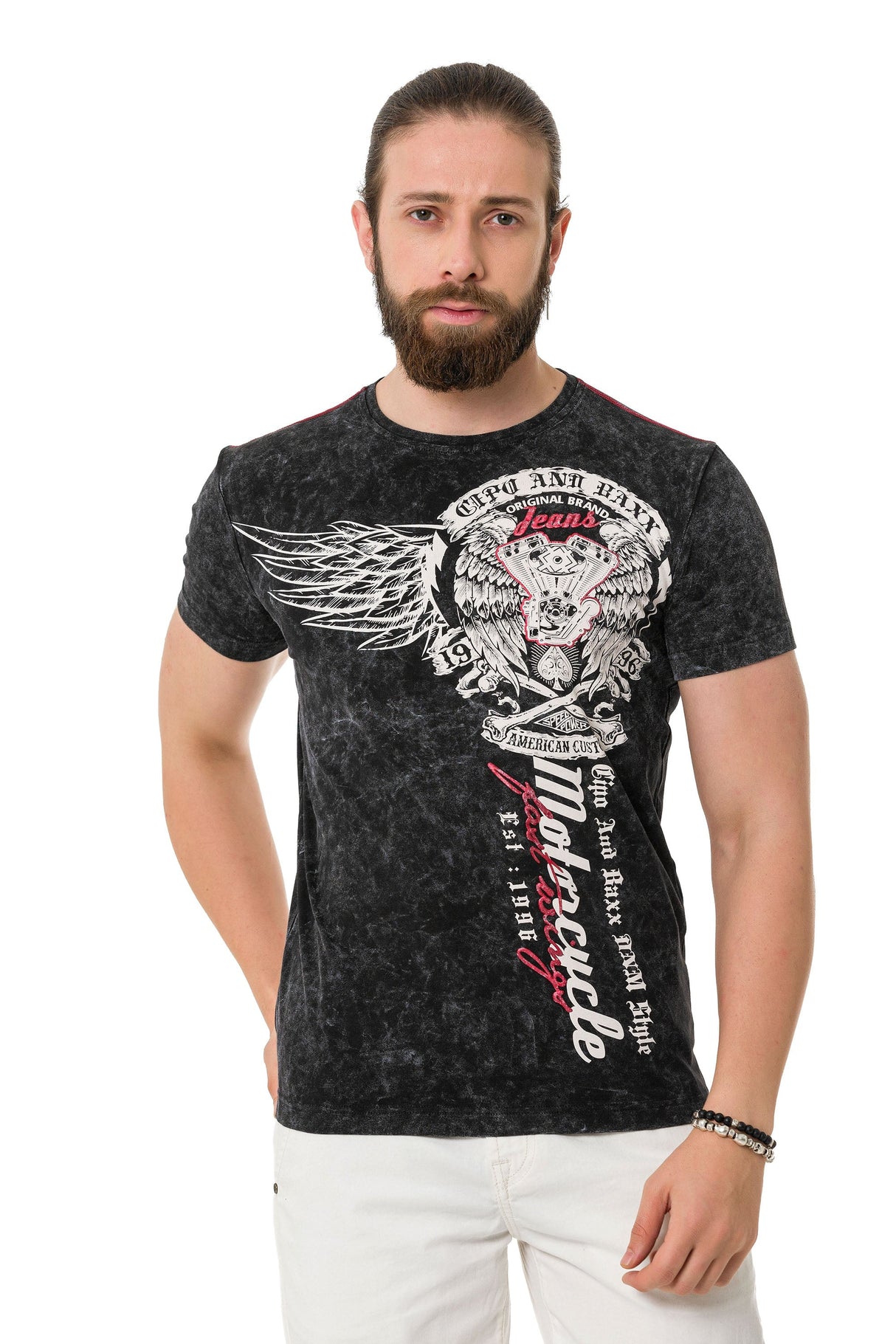 CT769 T-shirt da Uomo con Fantastiche Stampe 