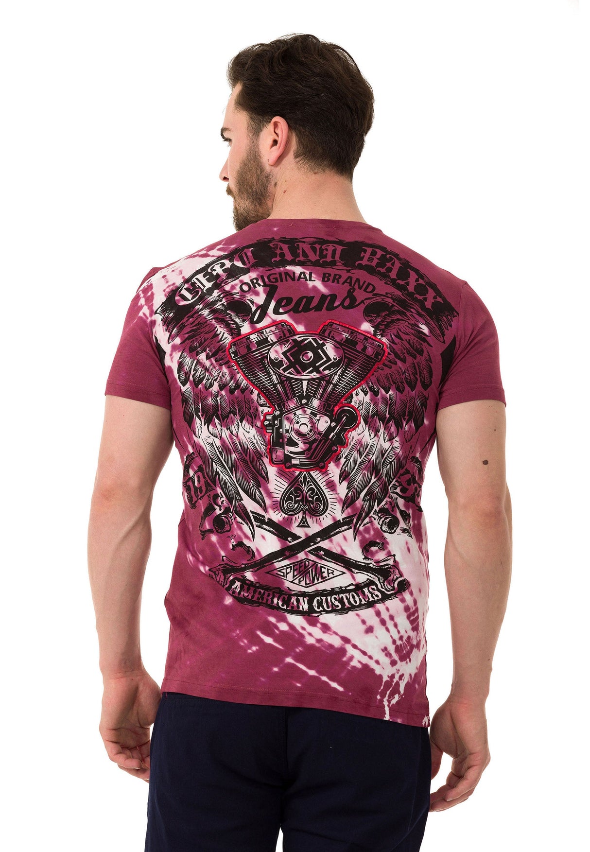 CT769 T-shirt da Uomo con Fantastiche Stampe 