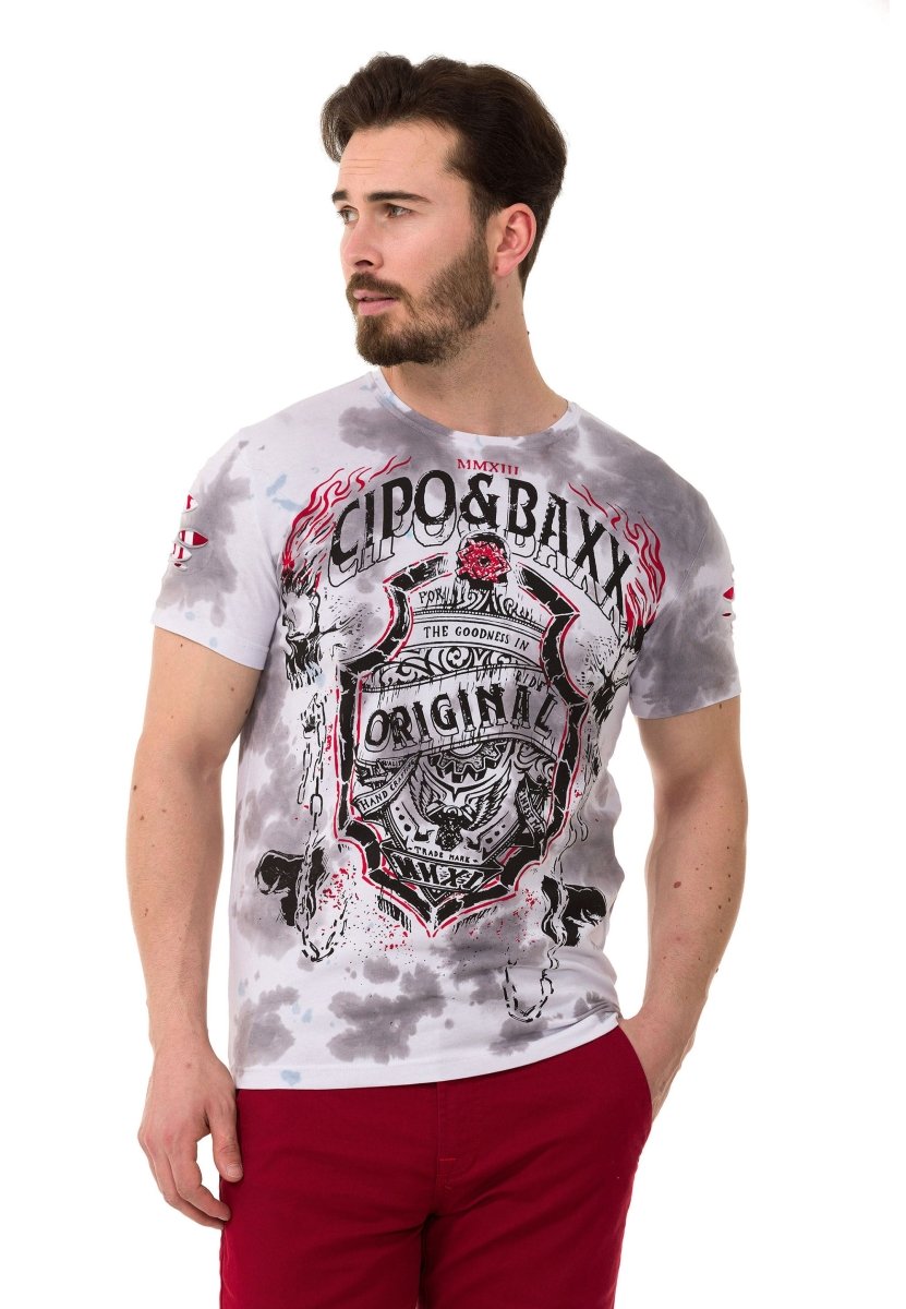 CT772 Men's Chain Badge T-Shirt