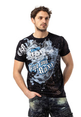 CT782 T-shirt homme avec grande impression