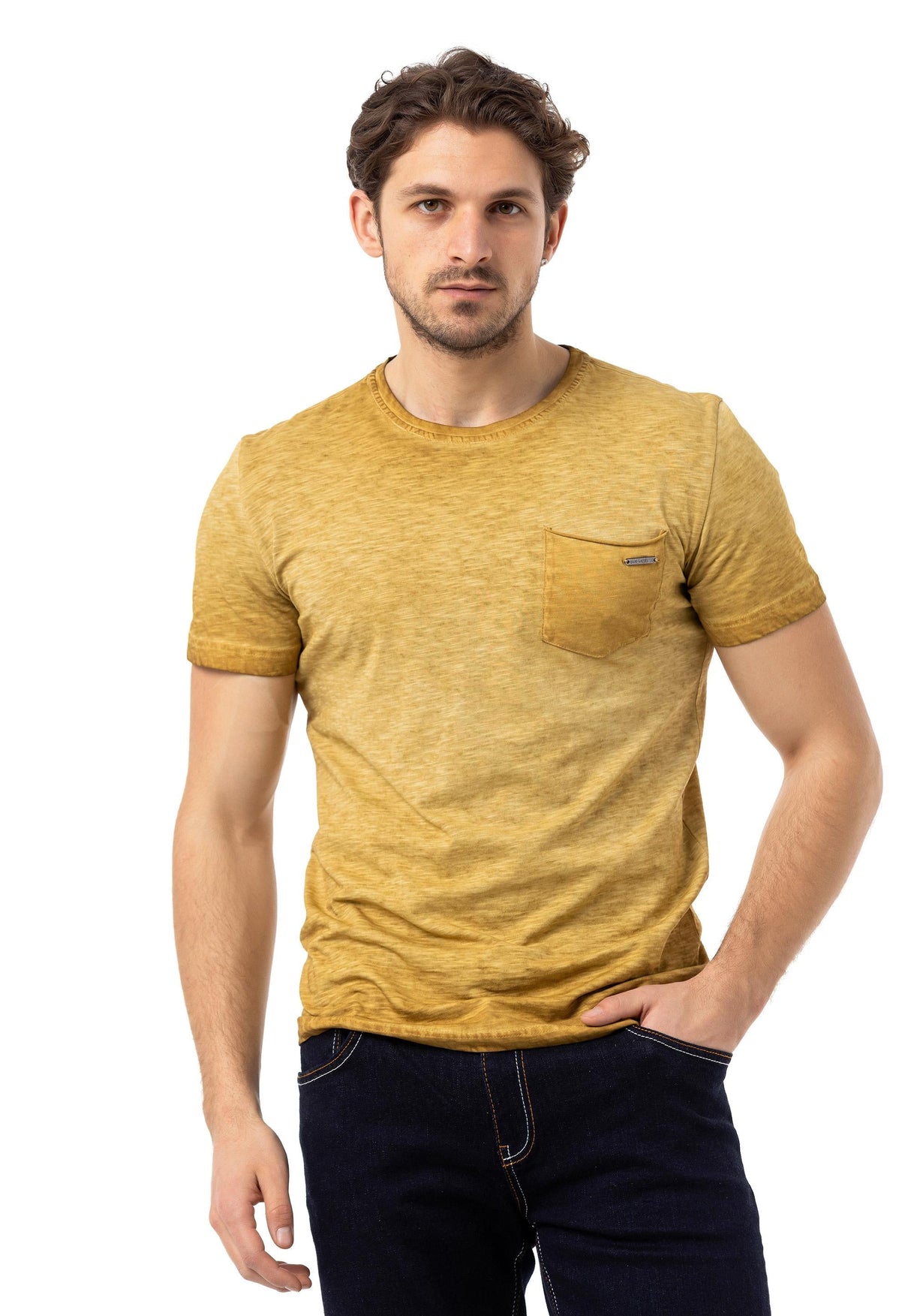 CT784 Heren T-shirt met een sportieve Look