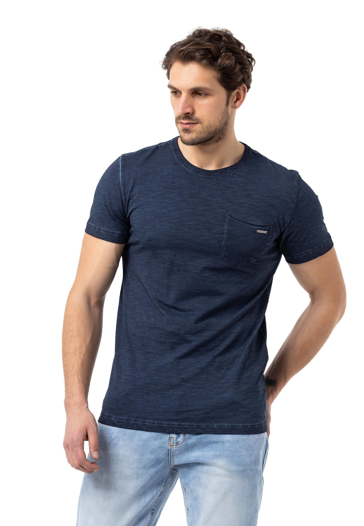 CT784 Heren T-shirt met een sportieve Look