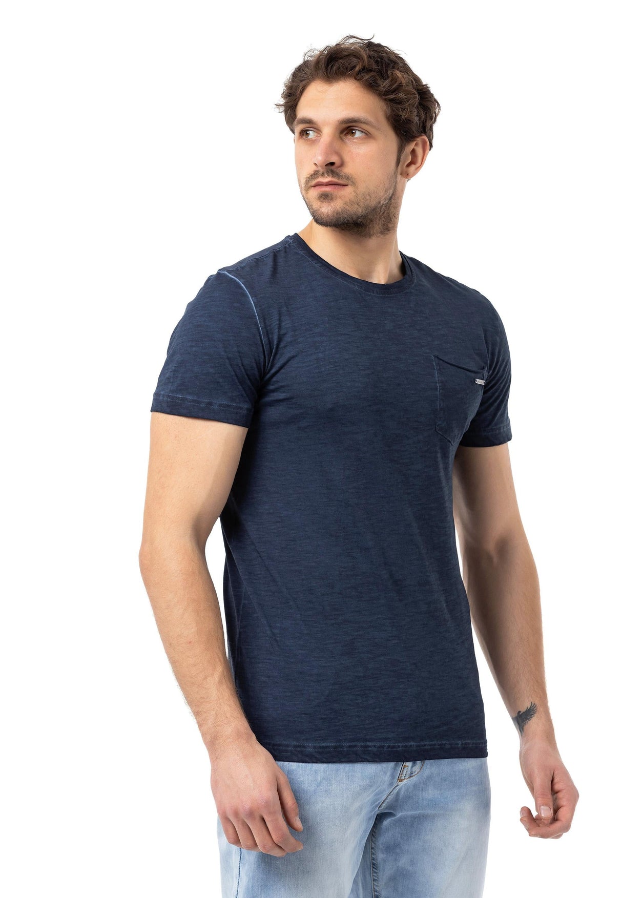 CT784 Heren T-shirt met een sportieve Look