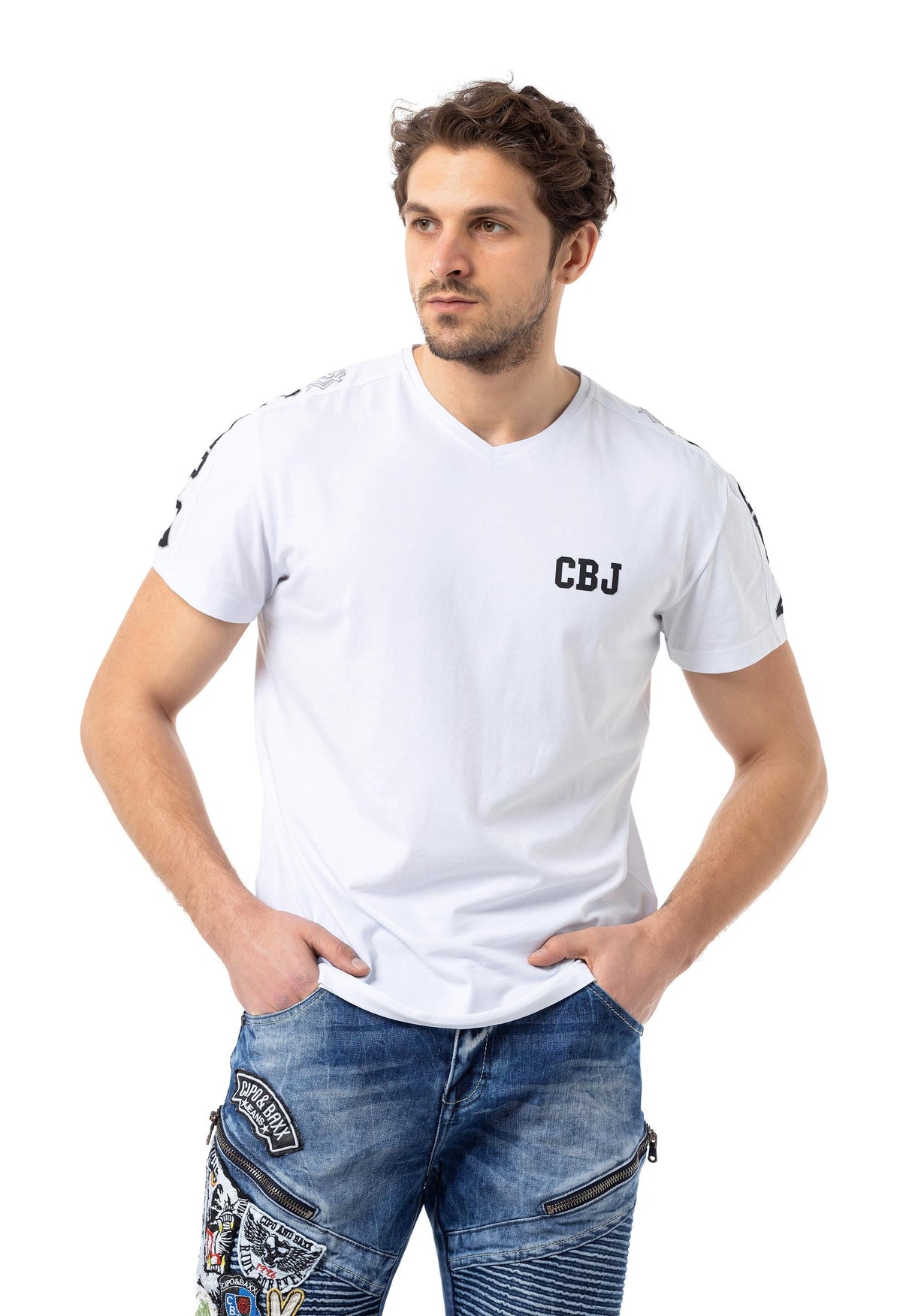 CT790 Basic T-shirt with Logo Embroidery