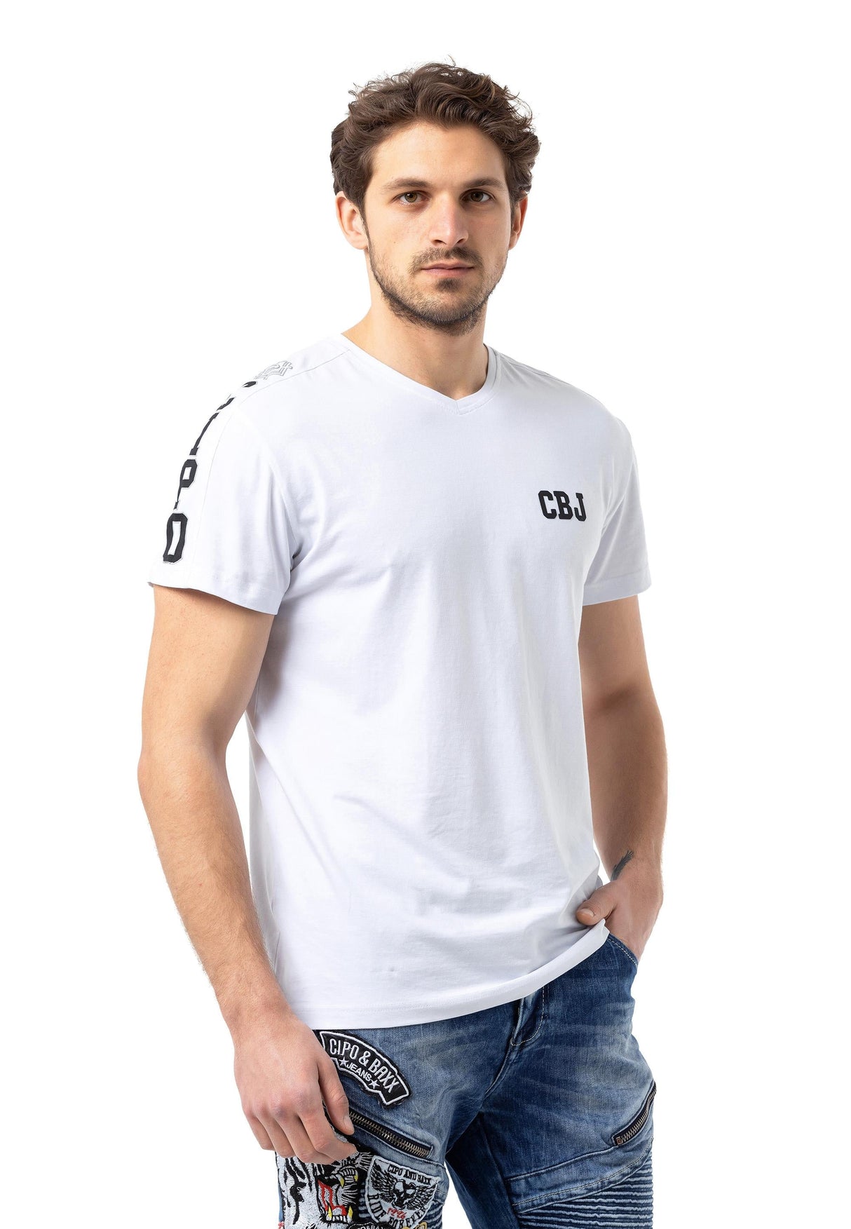 CT790 Basic T-shirt with Logo Embroidery