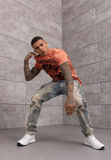 CT800-Mężczyźni T-Shirt z okrągłym dekoltem – Wash & Adler-Print