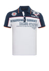CT803-Camiseta Polo Camiseta en Regular Fit con estampado y aplicación