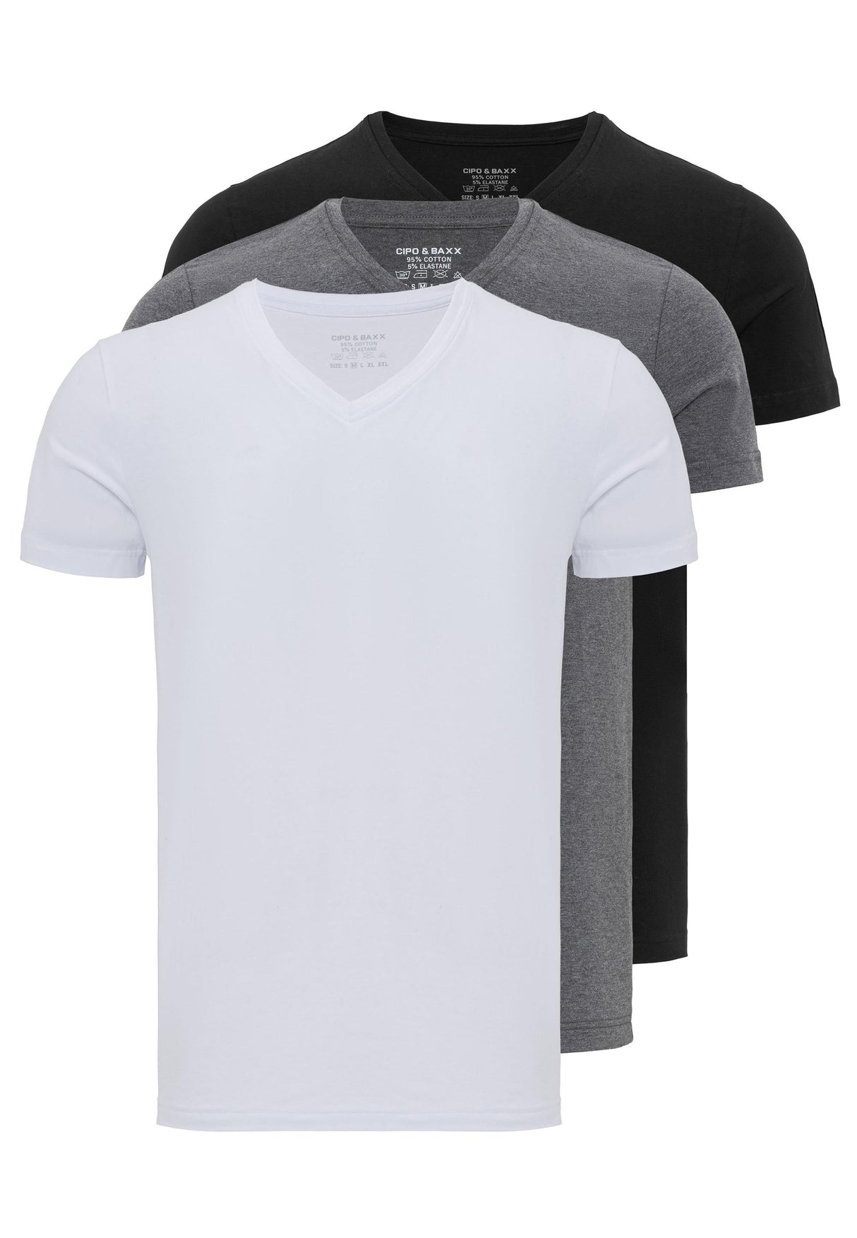  CU116 Set de 3 Camisetas interiores para hombre