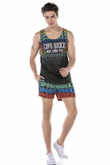 CUK246 BLACK MEN'S BEACHWEAR