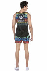 CUK246 BLACK MEN'S BEACHWEAR