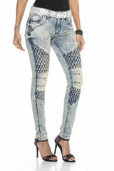 WD410 women Slim-Fit jeans in a modern look with Skinny-Fit