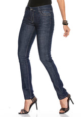 WD404 Women Straight jeans in a fashionable straight-fit cut