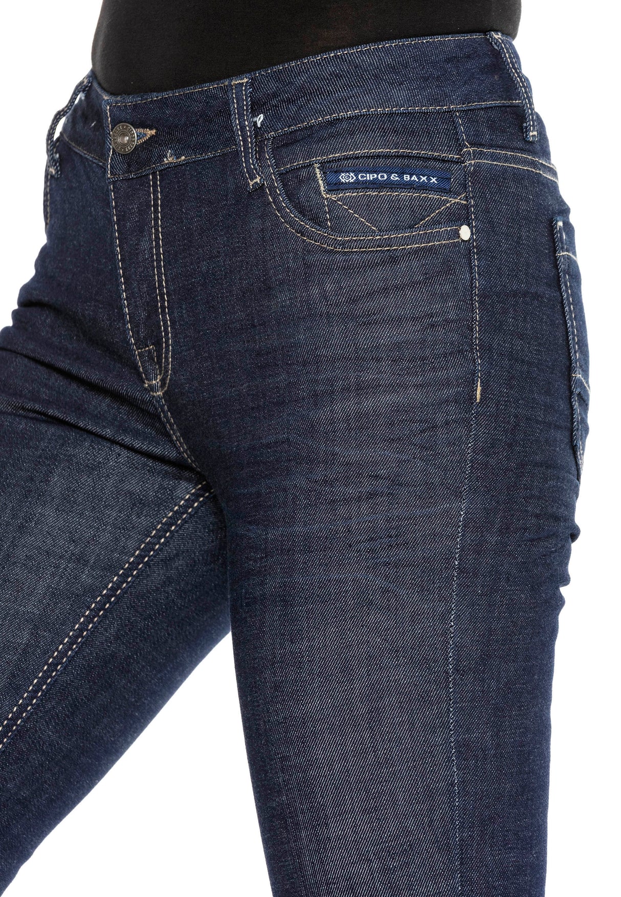 WD404 Women Straight jeans in a fashionable straight-fit cut