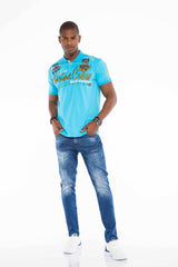 CD502 Men Slim-Fit-Jeans with cool wash in straight fit