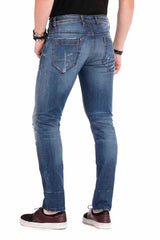 CD475 men's comfortable jeans in the Destroyed look Slim Fit