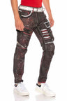 CD636 Herren bequeme Jeans in extravagantem Look