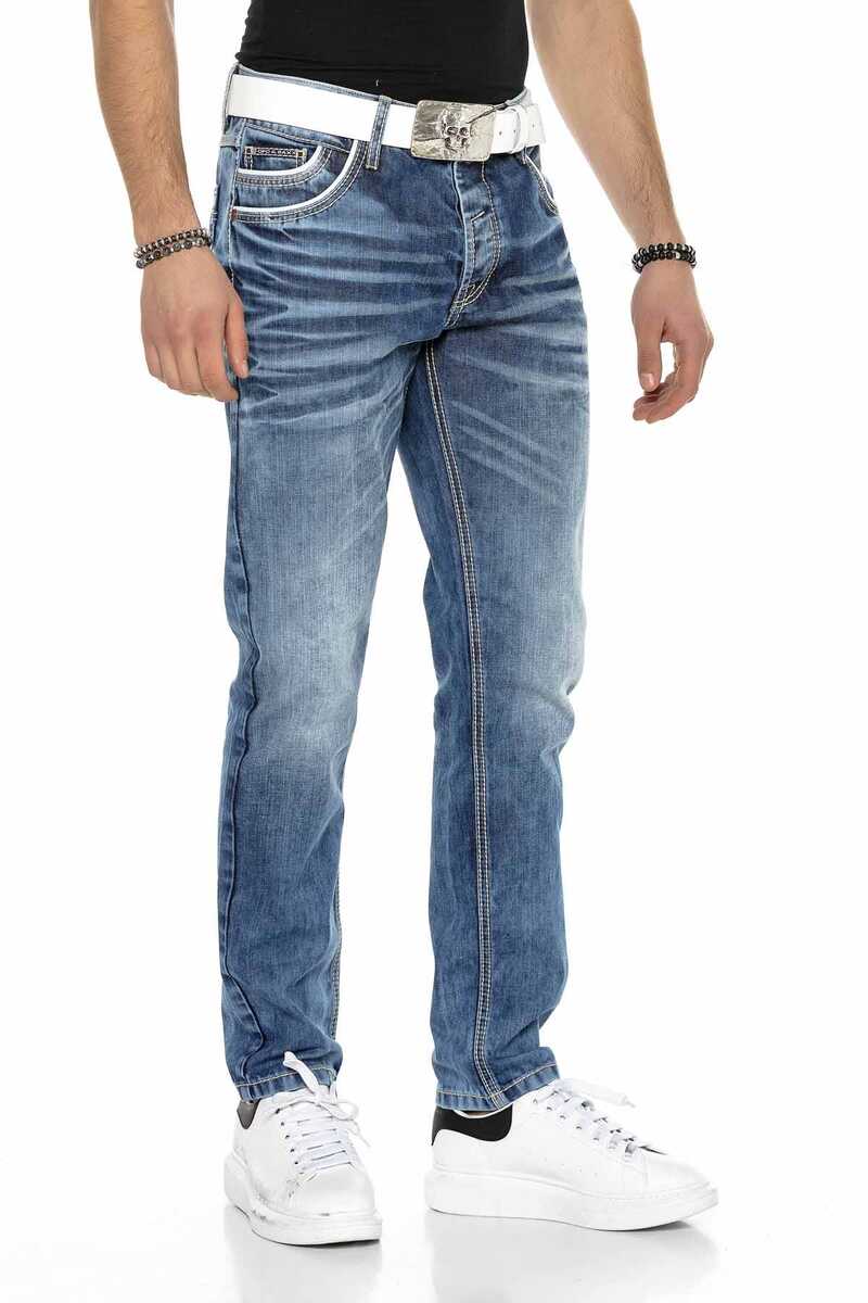 CD622 Men Straight Fit-Jeans with cool washing