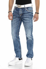 CD622 Men Straight Fit-Jeans with cool washing