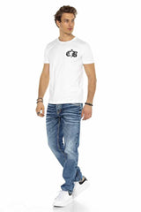 CD622 Men Straight Fit-Jeans with cool washing