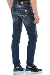 CD544 Comfortable Men's Jeans in a causal Regular Fit-Cut