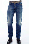 CD331 Herren bequeme Jeans mit dezenter Waschung Straight Fit