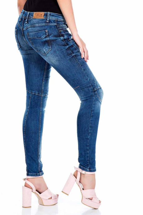 WD324 Damen Slim-Fit-Jeans mit Slim Fit-Schnitt