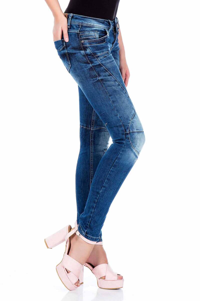 WD324 Jeans Slim-Fit Women avec coupe de l'ajustement slim