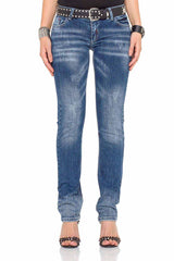 WD364 Women Comfortable Jeans with a trendy bootcut