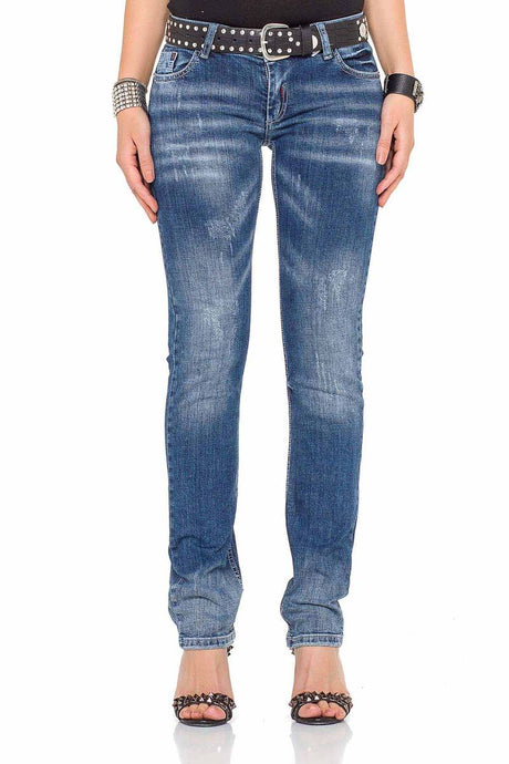 WD364 Comfortabele Dames Jeans met een trendy Bootcut