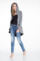 WD309 Femmes Slim-Fit-Jeans avec un grand stock de pierre en skinny-ats