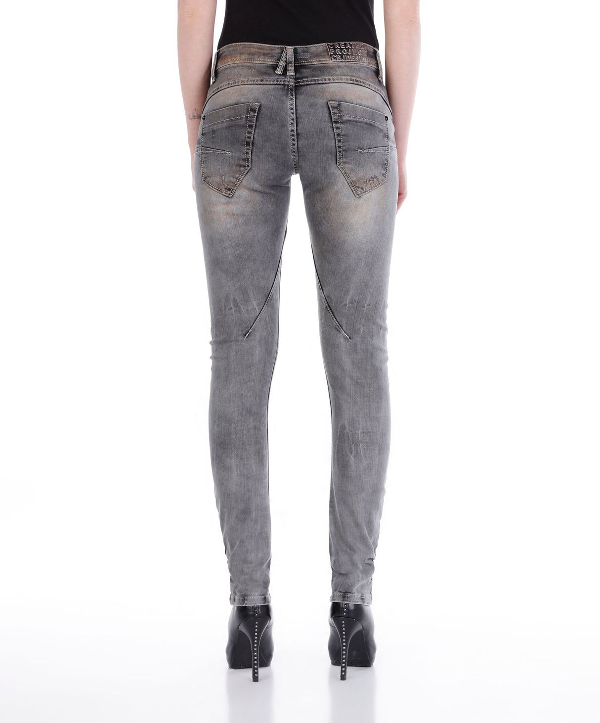 WD205 Gray Damen Jeans