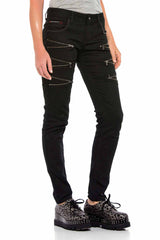 WD373 women Slim-Fit jeans with striking details in Skinny Fit