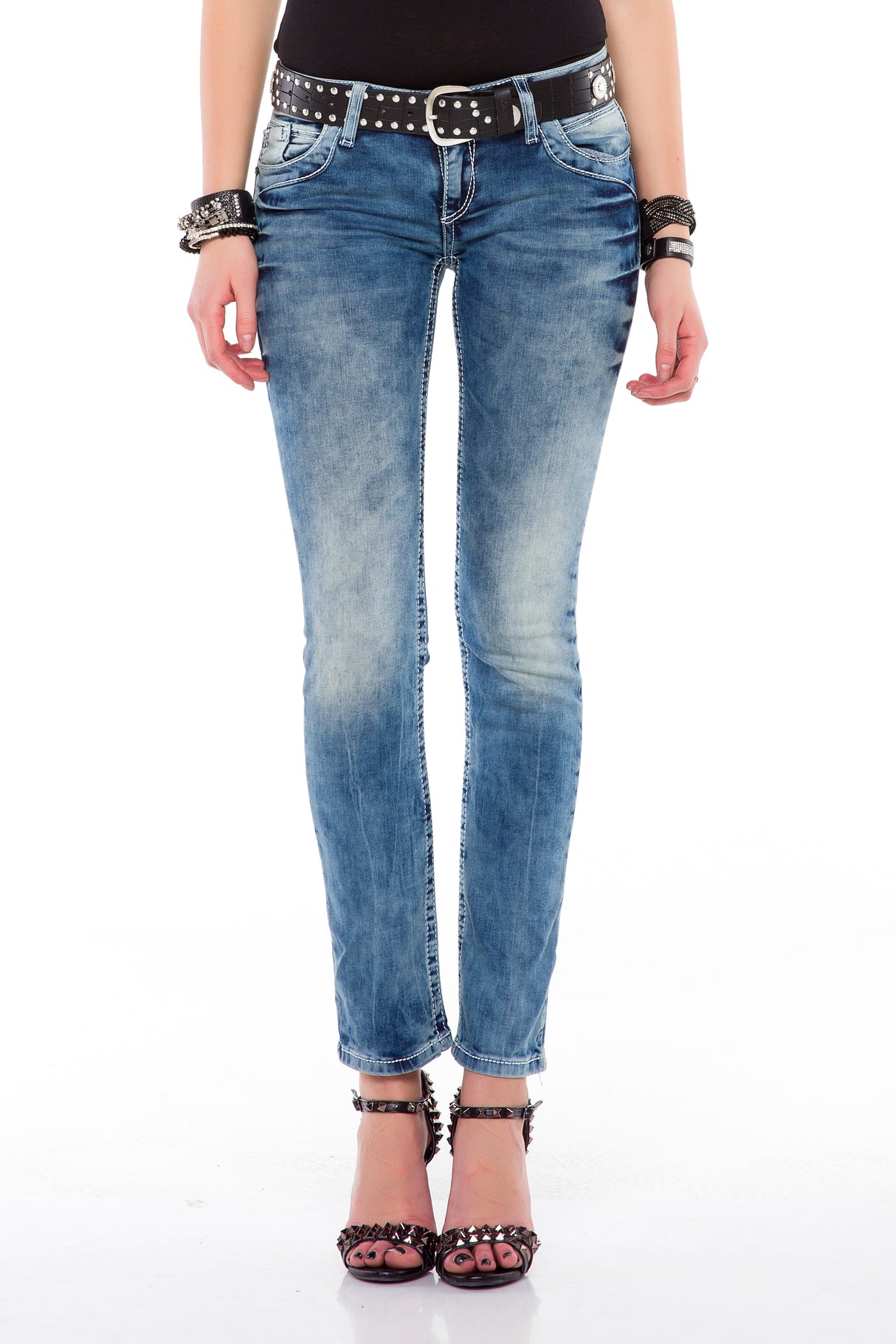 WD363 Jeans rectos para mujer