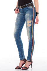 WD369 women Slim-Fit jeans in a fashionable slim-fit cut