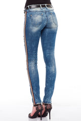 WD369 women Slim-Fit jeans in a fashionable slim-fit cut