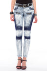 WD374 Jeans skinny da donna