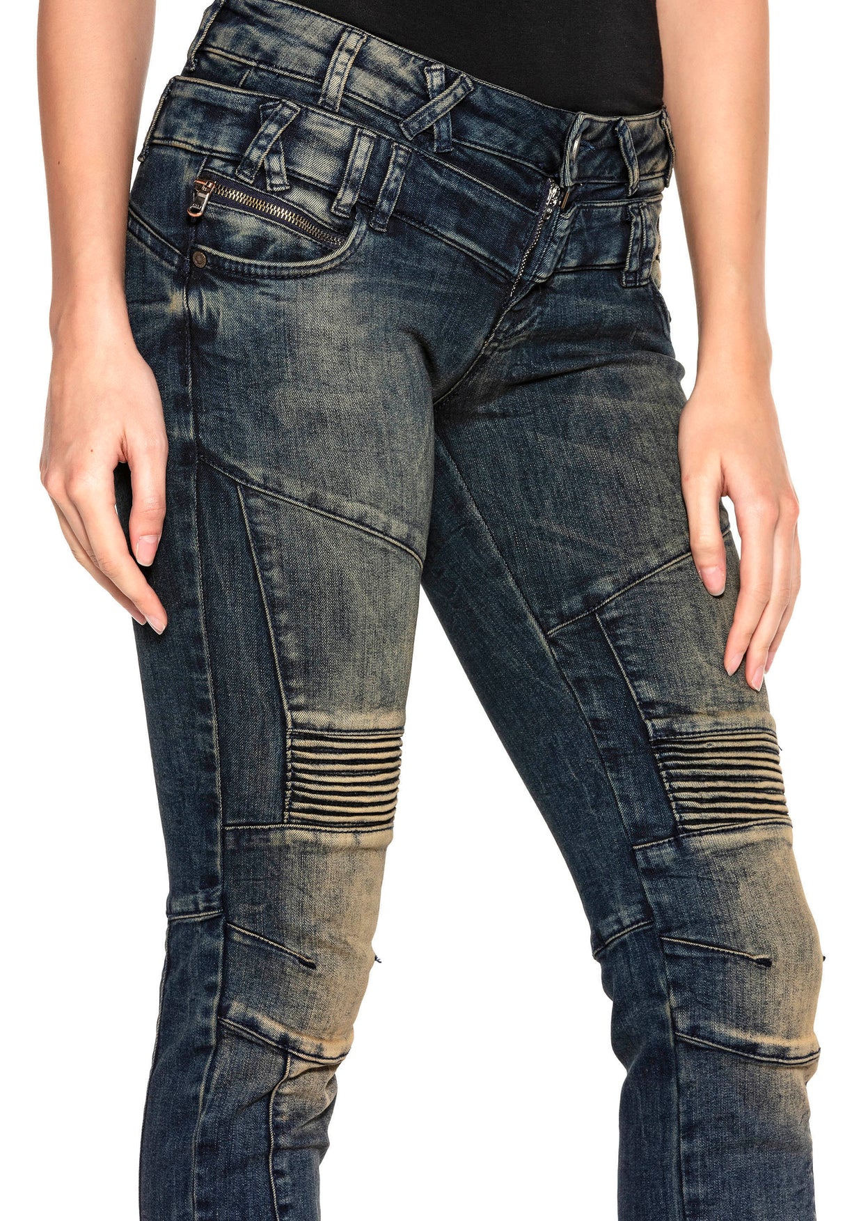 WD362 Jeans pour femmes avec une double alliance