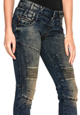 WD362 Women's Röhrenjeans with a double covenant