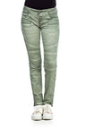 WD340 Women Slim-Fit Jeans with trendy tendrils in Straight Fit