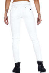 WD297 Women Slim Fit Jeans with Basic