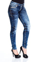 WD251 BLUE LADIES JEANS