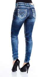 WD251 BLUE LADIES JEANS