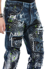 CD591 jeansy w ekstrawaganckim stylu