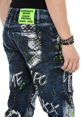 CD591 jeansy w ekstrawaganckim stylu